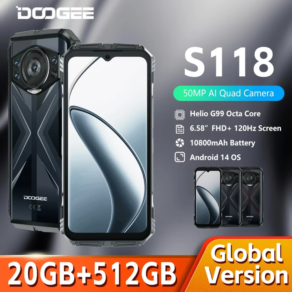 DOOGEE S118 견고한 스마트폰 선물추천