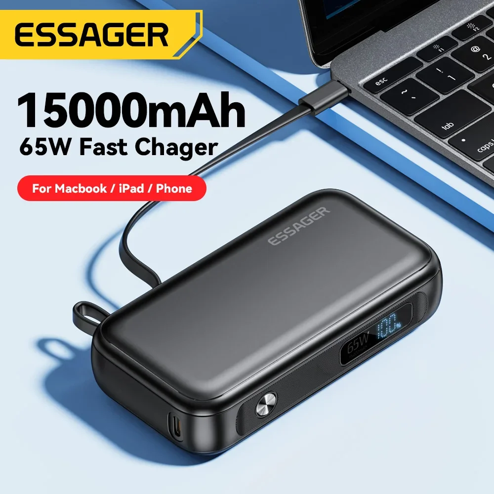 Essager 휴대용 15000mAh USB C 케이블 포함 비교